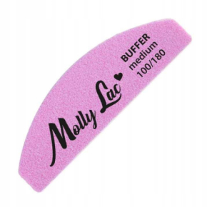 5x Molly Lac Polerka dwustronna Buffer mini łódka półksiężyc Medium 100/180