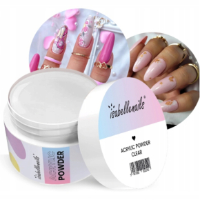 Isabellenails Acrylic Powder Clear Proszek akrylowy do paznokci 50ml