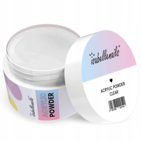 Isabellenails Acrylic Powder Clear Proszek akrylowy do paznokci 50ml