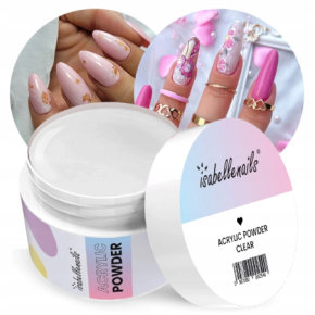 Isabellenails Acrylic Powder Clear Proszek akrylowy do paznokci 50ml