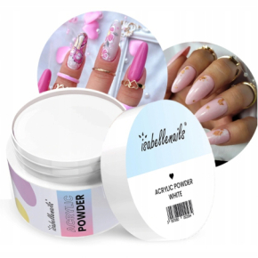 Isabellenails Acrylic Powder White Proszek akrylowy do paznokci 50ml