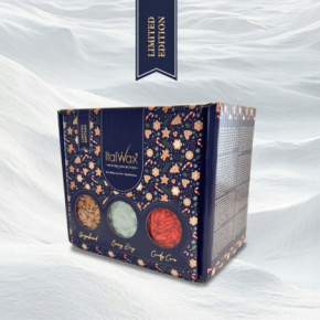 ItalWax Winter Collection Limited Edition Kit Zestaw świąteczny do depilacji 3x wosk twardy po 500g - razem 1