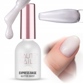 Saute Nails Express Glitter Base Baza hybrydowa do paznokci Daisy 8ml