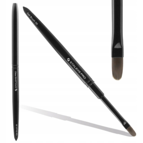 Staleks Expert NBE-06 Profesjonalny pędzelek do żelu i akrylożelu 6mm czarny