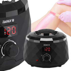 iWax Diamond Tech 400ml Podgrzewacz do wosku twardego i w puszce LCD 100W czarny