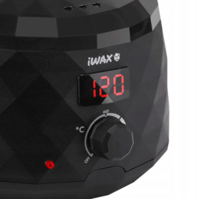 iWax Diamond Tech 400ml Podgrzewacz do wosku twardego i w puszce LCD 100W czarny