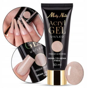 Molly Nails AcrylGel Beige Goddess Akrylożel do paznokci HEMA/Di-HEMA Free 30ml