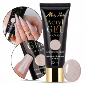 Molly Nails AcrylGel Champagne Glow Akrylożel do paznokci HEMA/Di-HEMA Free 30ml
