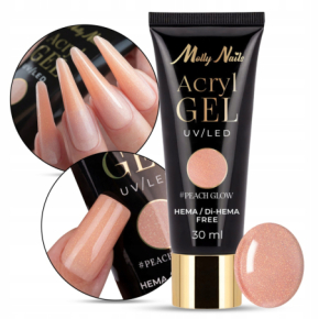 Molly Nails AcrylGel Peach Glow Akrylożel do paznokci HEMA/Di-HEMA Free 30ml
