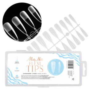 Molly Nails Flexi Tips Tipsy do przedłużania paznokci migdał clear 240 sztuk