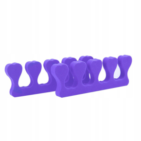 Separatory kosmetyczne piankowe do pedicure jednorazowe fioletowe 1 para (2 sztuki)