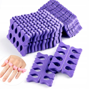 Separatory kosmetyczne piankowe do pedicure jednorazowe fioletowe 50 par (100 sztuk)