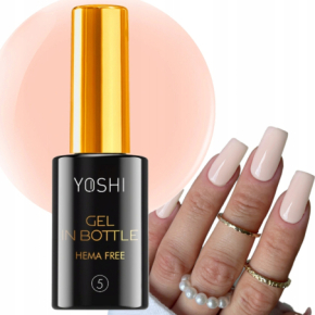 Yoshi Gel in Bottle No 05 One Drop Żel budujący do paznokci w butelce z pędzelkiem 10ml