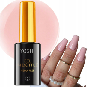 Yoshi Gel in Bottle No 06 One Drop Żel budujący do paznokci w butelce z pędzelkiem 10ml