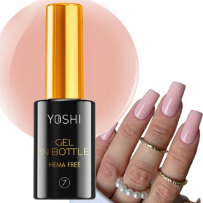 Yoshi Gel in Bottle No 07 One Drop Żel budujący do paznokci w butelce z pędzelkiem 10ml