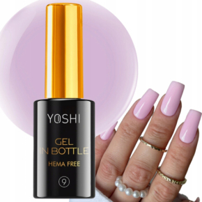 Yoshi Gel in Bottle No 09 One Drop Żel budujący do paznokci w butelce z pędzelkiem 10ml