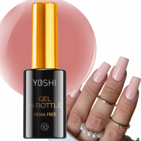 Yoshi Gel in Bottle No 10 One Drop Żel budujący do paznokci w butelce z pędzelkiem 10ml