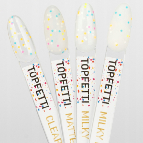 Yoshi Top Topfetti Milky Matte do lakierów hybrydowych z kolorowym konfetti 10ml