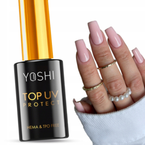 Yoshi Top UV Protect do lakierów hybrydowych ochrona i blask 10ml