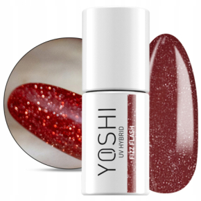 Yoshi Sip Sip Hooray 142 Fizz Flash Brokatowy lakier hybrydowy z efektem flash 6ml