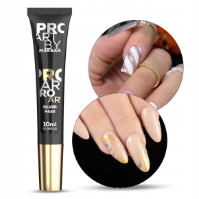 Makear ProArt PA22 Silver 10g - żel do zdobień stamping i malowanie