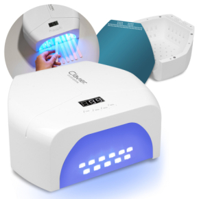 Clavier Lampa do paznokci z lustrzanym dnem Dual LED Q100 BL 48W biała