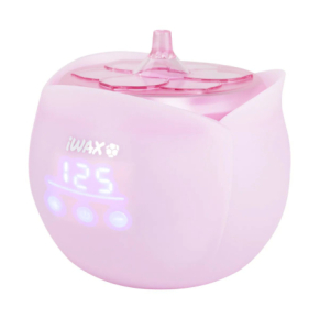 iWax Flower podgrzewacz do wosku twardego i w puszce 450ml moc 100W różowy