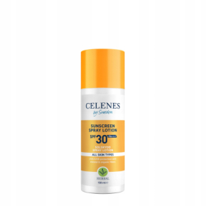 Celenes by Sweden Herbal Sunscreen Spray Lotion SPF30+ Balsam w sprayu do opalania z filtrem wodoodporny 150ml