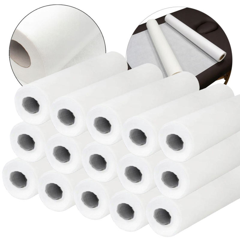 Podkład medyczny kosmetyczny flizelinowy w rolce 60x50cm biały 15 sztuk Podkład medyczny kosmetyczny flizelinowy w rolce 60x50cm biały 15 sztuk