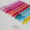 Yoshi Glassmatica 188 Amberis żółty półtransparentny lakier hybrydowy do paznokci 6ml - 7