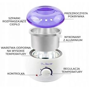 Depilacji Italwax Podgrzewacz 100w Wosk 400ml Wine Wino Paski Szpatułki