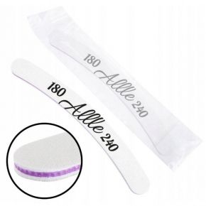 102 Pilnik do paznokci Allle Bezpieczny Pakiet Best Quality banan 180/240 CU04 standard fioletowy środek