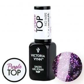 Victoria Vynn Top No Wipe Shimmer Purple 8ml Gel Polish