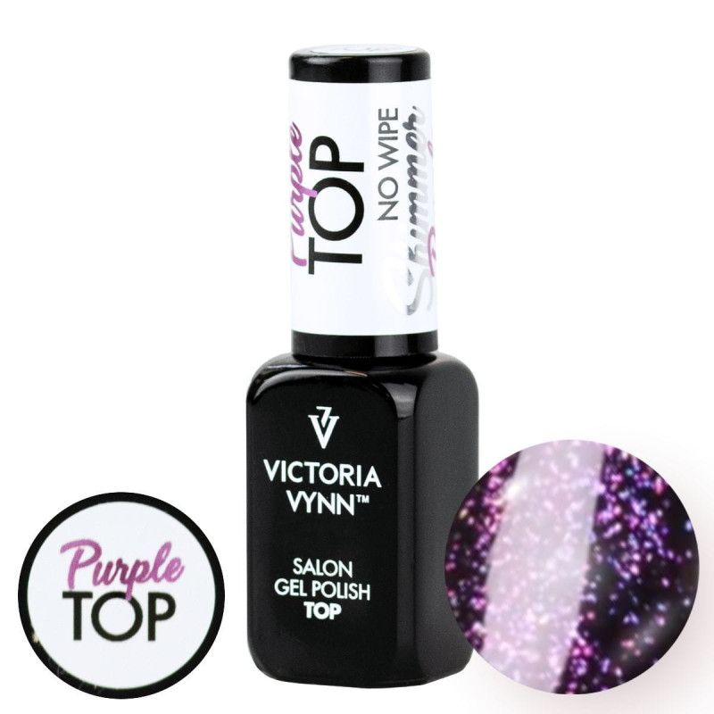 Victoria Vynn Top No Wipe Shimmer Purple 8ml Gel Polish Victoria Vynn Top No Wipe Shimmer Purple 8ml Gel Polish