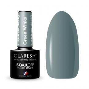 Claresa Green Winks 1 kolorowy lakier hybrydowy 5g