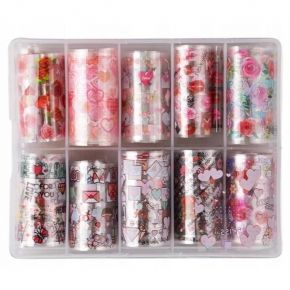 10x Folia transferowa 10 sztuk po 100 cm w pudełku box XKZ 3203