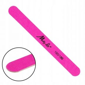 Molly Lac Pilnik drewniany do paznokci slim prosty 180/180 eko różowy