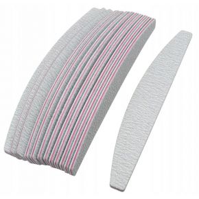 10x Pilnik łódka półksiężyc biały szary zebra gradacja 180/240