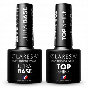 2x Claresa lakier hybrydowy TOP SHINE 5g ULTRA BASE 5g