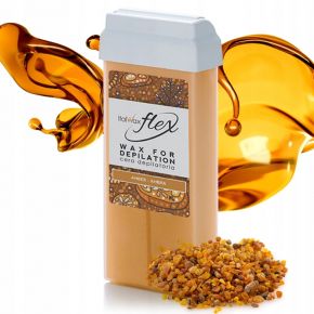 Depilacja 8x wosk elastyczny ItalWax FLEX AMBER plus paski