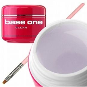 Silcare Base One Builder Gel Clear 50g żel UV budujący i maskujący do paznokci pędzelek gratis