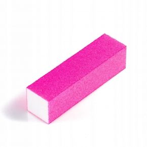 10x Blok polerski do paznokci kostka kolor różowy neon