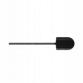 10x Kapturek ścierny pedicure ABS PODO 13 mm 120 czarny nośnik